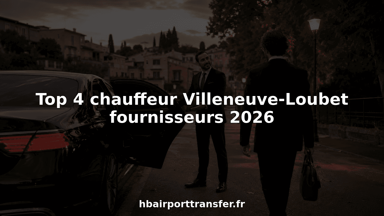 Top 4 chauffeur Villeneuve-Loubet fournisseurs 2026