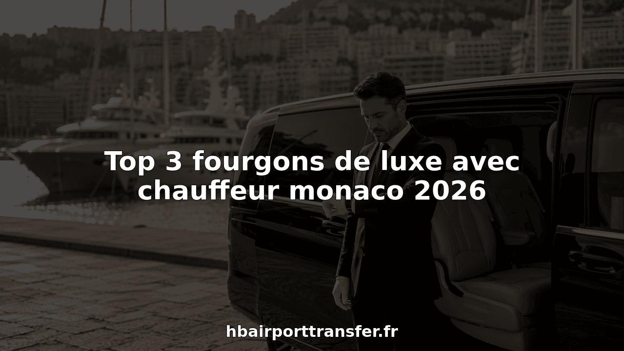 Top 3 fourgons de luxe avec chauffeur monaco 2026