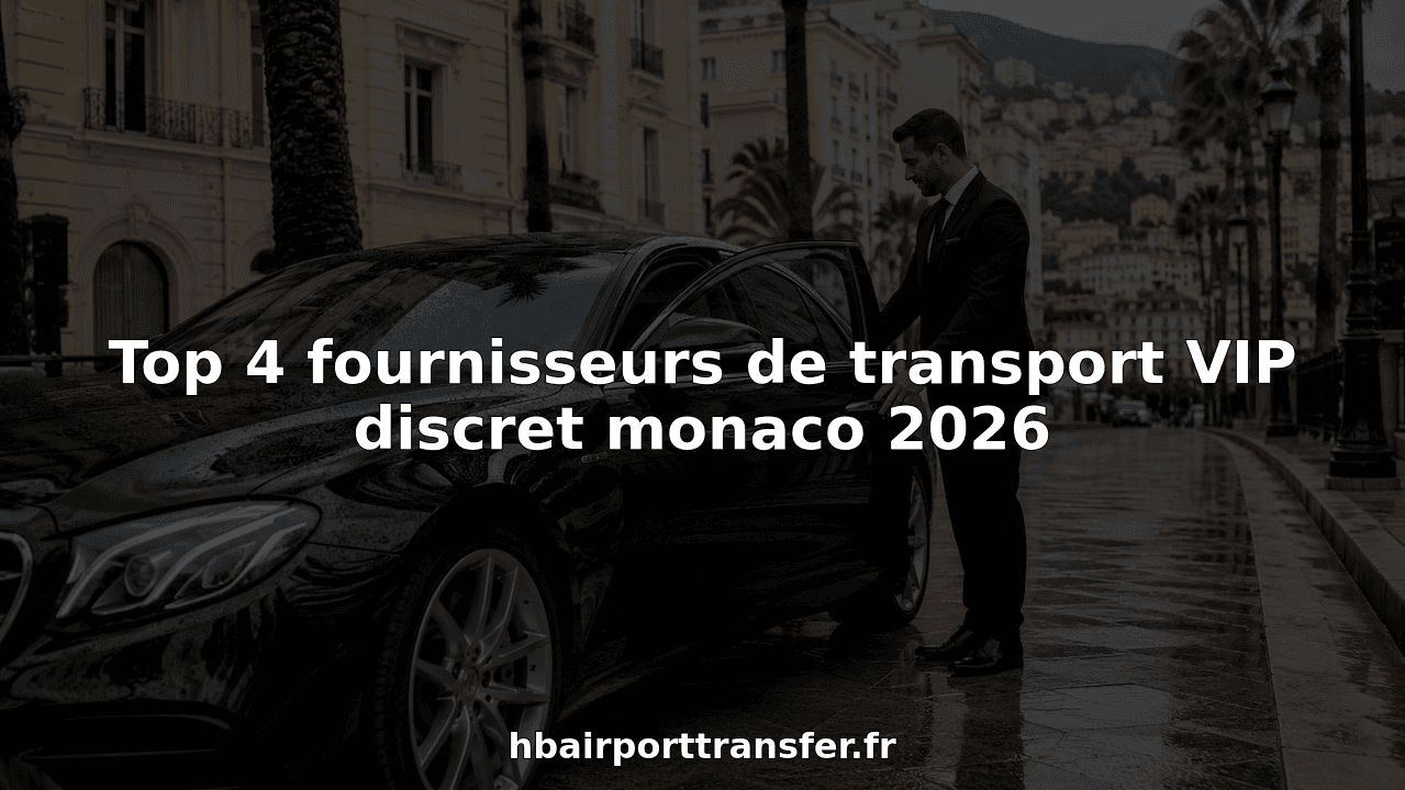 Top 4 fournisseurs de transport VIP discret monaco 2026