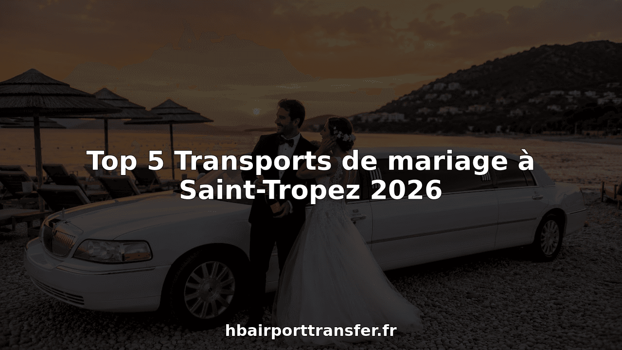 Top 5 Transports de mariage à Saint-Tropez 2026