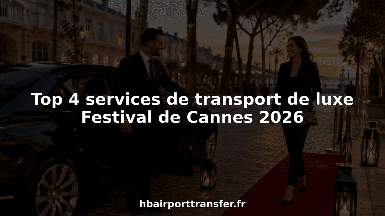 Top 4 services de transport de luxe Festival de Cannes 2026