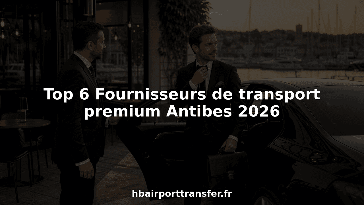 Top 6 Fournisseurs de transport premium Antibes 2026