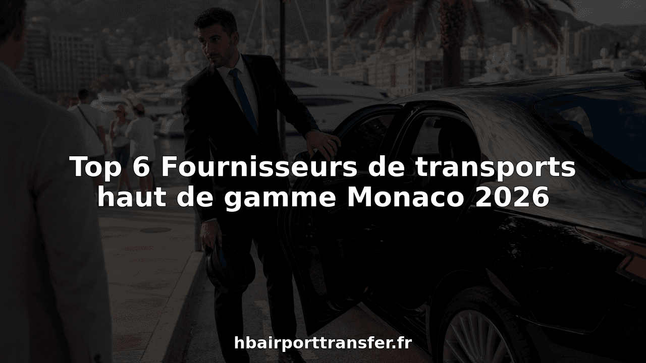 Top 6 Fournisseurs de transports haut de gamme Monaco 2026